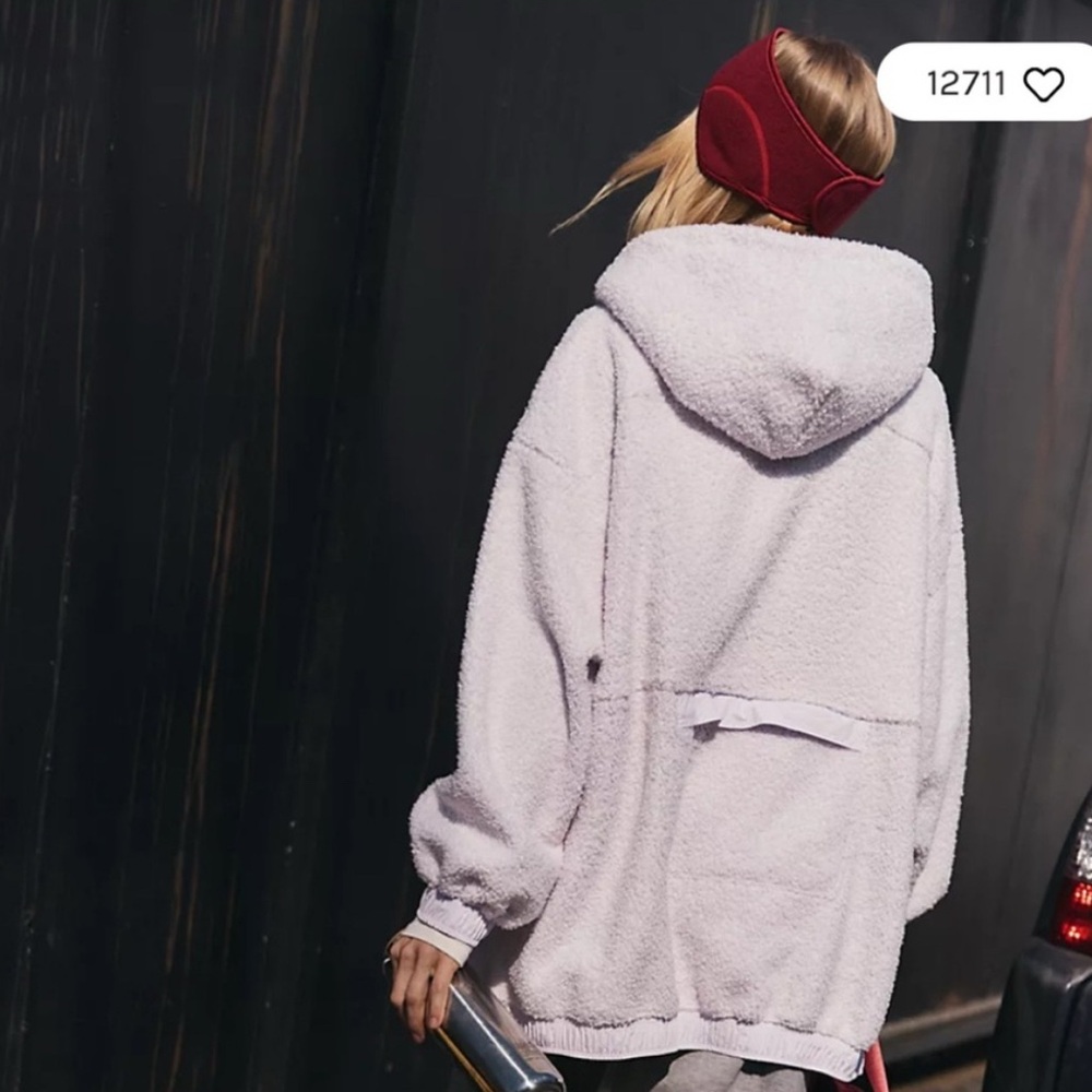 FP Movement by Free People Fuzzy Was She cream hoodie - Picture 9 of 9
